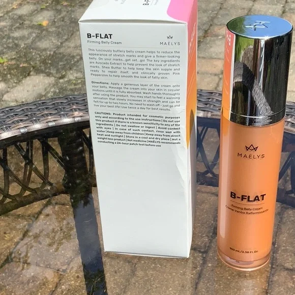 MAELYS B FLAT FIRMING BELLY CREAM, NEW IN BOX - Picture 2 of 5